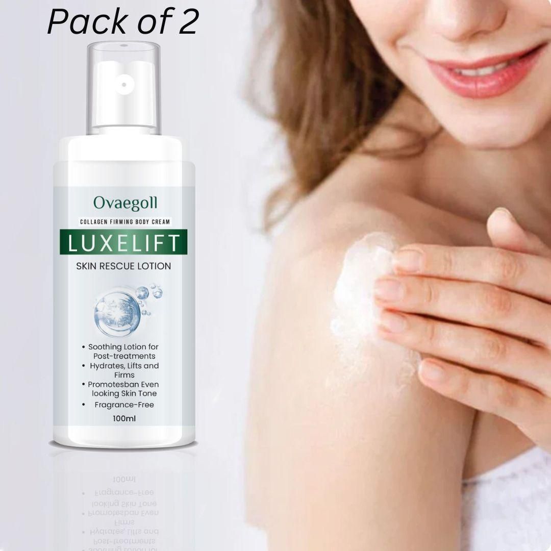 Ovaegoll Collagen Firming Body Cream Luxelift Skin Rescue Lotion 100ML (Pack of 2)